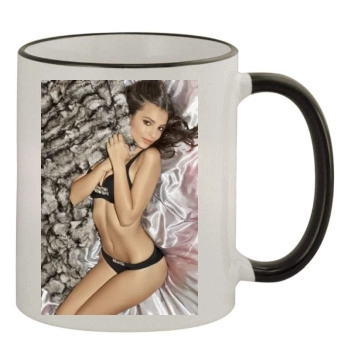 Emily Ratajkowski 11oz Colored Rim & Handle Mug