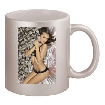 Emily Ratajkowski 11oz Metallic Silver Mug