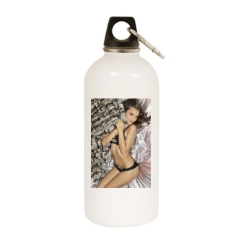 Emily Ratajkowski White Water Bottle With Carabiner