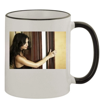 Emily Ratajkowski 11oz Colored Rim & Handle Mug