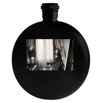 Emily Ratajkowski Round Flask