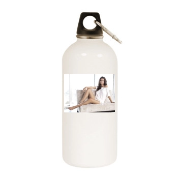 Emily Ratajkowski White Water Bottle With Carabiner