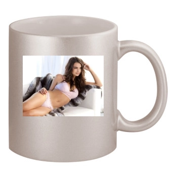 Emily Ratajkowski 11oz Metallic Silver Mug