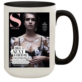 Emily Ratajkowski 15oz Colored Inner & Handle Mug