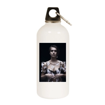 Emily Ratajkowski White Water Bottle With Carabiner