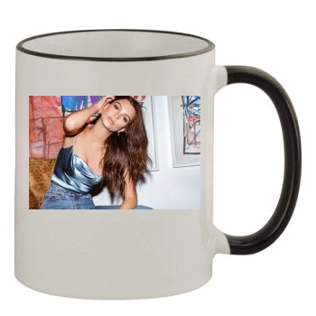 Emily Ratajkowski 11oz Colored Rim & Handle Mug