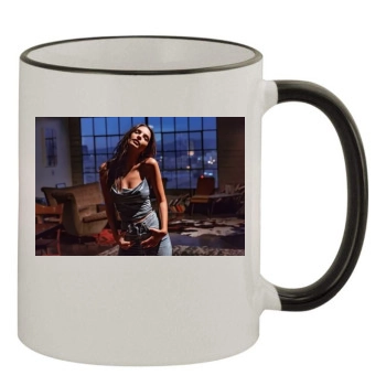 Emily Ratajkowski 11oz Colored Rim & Handle Mug