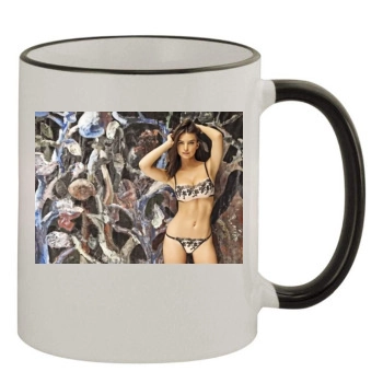 Emily Ratajkowski 11oz Colored Rim & Handle Mug