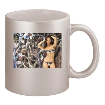 Emily Ratajkowski 11oz Metallic Silver Mug