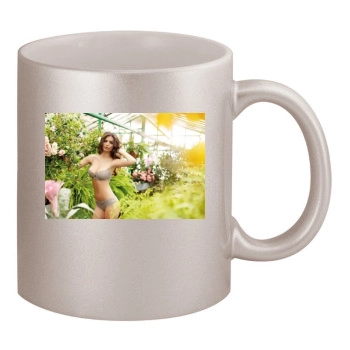 Emily Ratajkowski 11oz Metallic Silver Mug