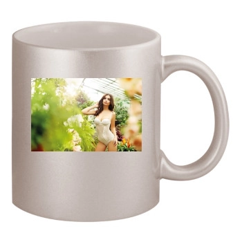 Emily Ratajkowski 11oz Metallic Silver Mug