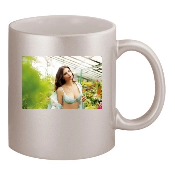 Emily Ratajkowski 11oz Metallic Silver Mug