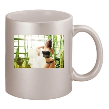 Emily Ratajkowski 11oz Metallic Silver Mug