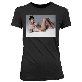 Emily Ratajkowski Women's Junior Cut Crewneck T-Shirt