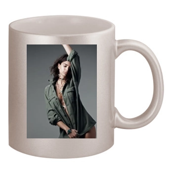 Emily Ratajkowski 11oz Metallic Silver Mug