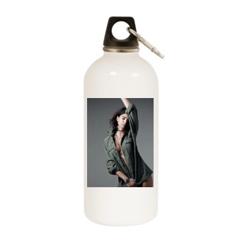 Emily Ratajkowski White Water Bottle With Carabiner