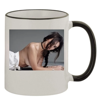 Emily Ratajkowski 11oz Colored Rim & Handle Mug