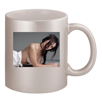 Emily Ratajkowski 11oz Metallic Silver Mug