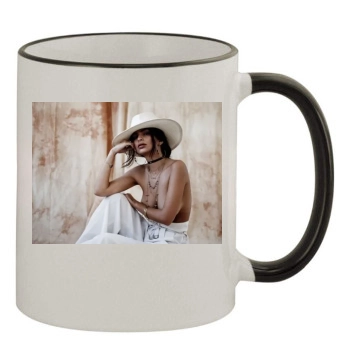 Emily Ratajkowski 11oz Colored Rim & Handle Mug