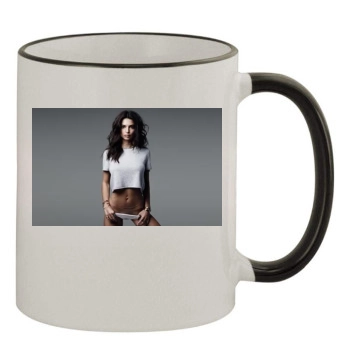 Emily Ratajkowski 11oz Colored Rim & Handle Mug