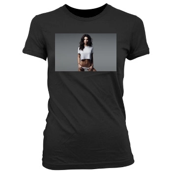 Emily Ratajkowski Women's Junior Cut Crewneck T-Shirt