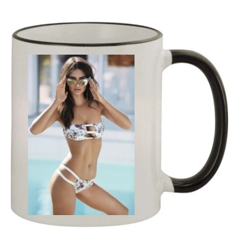 Emily Ratajkowski 11oz Colored Rim & Handle Mug