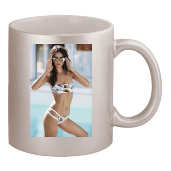 Emily Ratajkowski 11oz Metallic Silver Mug