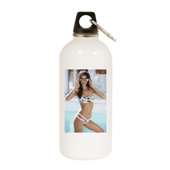 Emily Ratajkowski White Water Bottle With Carabiner