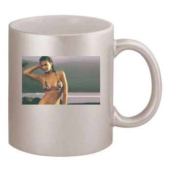 Emily Ratajkowski 11oz Metallic Silver Mug