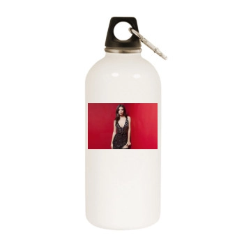 Emily Ratajkowski White Water Bottle With Carabiner