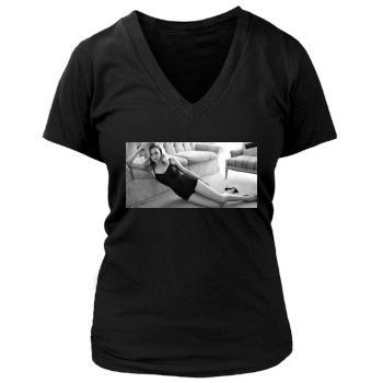 Emily VanCamp Women's Deep V-Neck TShirt