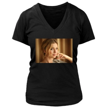 Emily VanCamp Women's Deep V-Neck TShirt