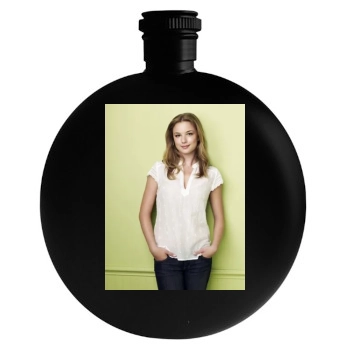 Emily VanCamp Round Flask