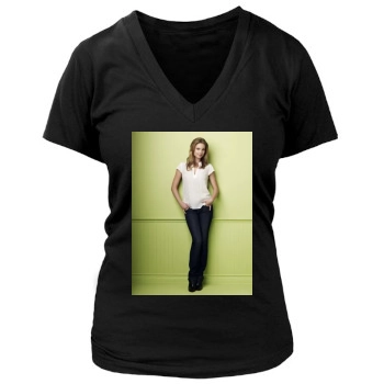 Emily VanCamp Women's Deep V-Neck TShirt