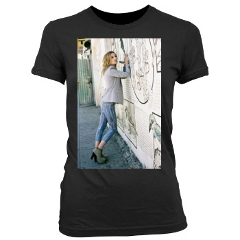 Emily VanCamp Women's Junior Cut Crewneck T-Shirt