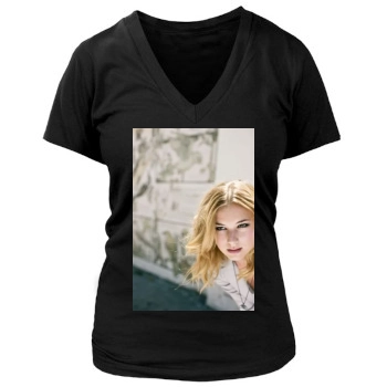 Emily VanCamp Women's Deep V-Neck TShirt