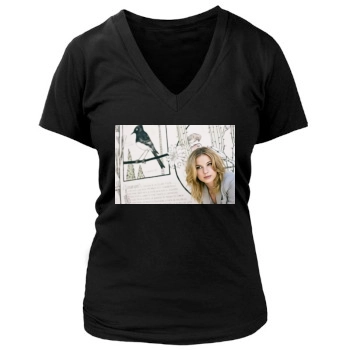 Emily VanCamp Women's Deep V-Neck TShirt