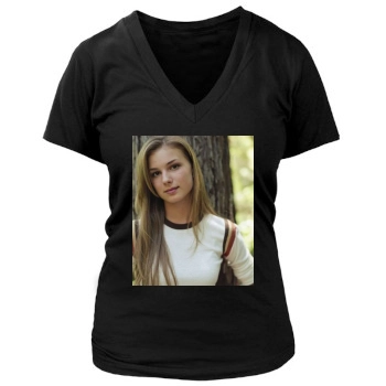 Emily VanCamp Women's Deep V-Neck TShirt