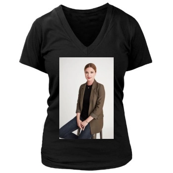 Emily VanCamp Women's Deep V-Neck TShirt