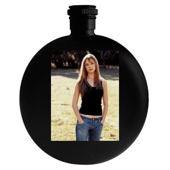 Emily VanCamp Round Flask