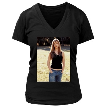 Emily VanCamp Women's Deep V-Neck TShirt