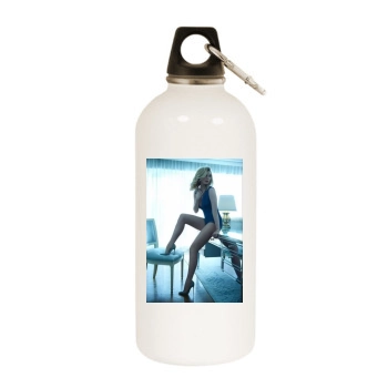 Emily VanCamp White Water Bottle With Carabiner