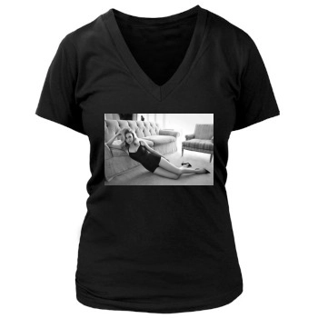 Emily VanCamp Women's Deep V-Neck TShirt