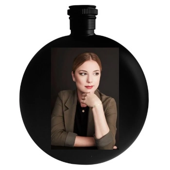 Emily VanCamp Round Flask