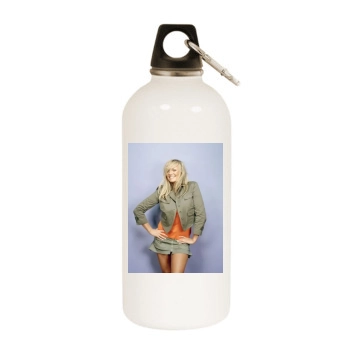 Emma Bunton White Water Bottle With Carabiner