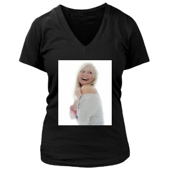 Emma Bunton Women's Deep V-Neck TShirt