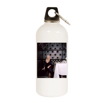 Emma Bunton White Water Bottle With Carabiner