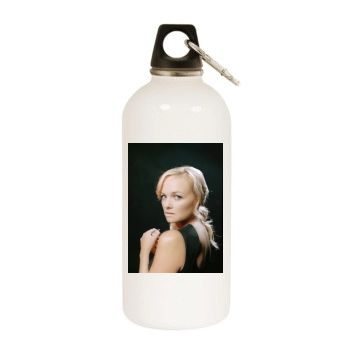 Emma Bunton White Water Bottle With Carabiner