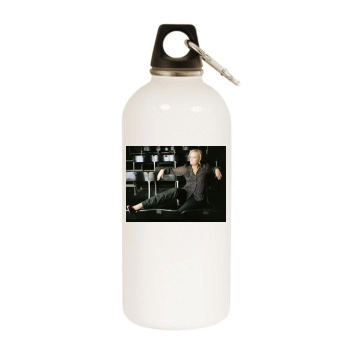 Emma Bunton White Water Bottle With Carabiner