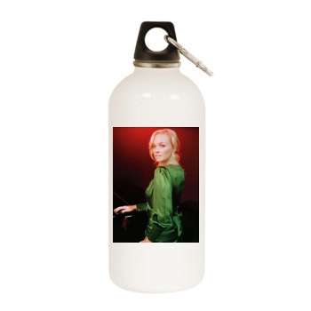 Emma Bunton White Water Bottle With Carabiner